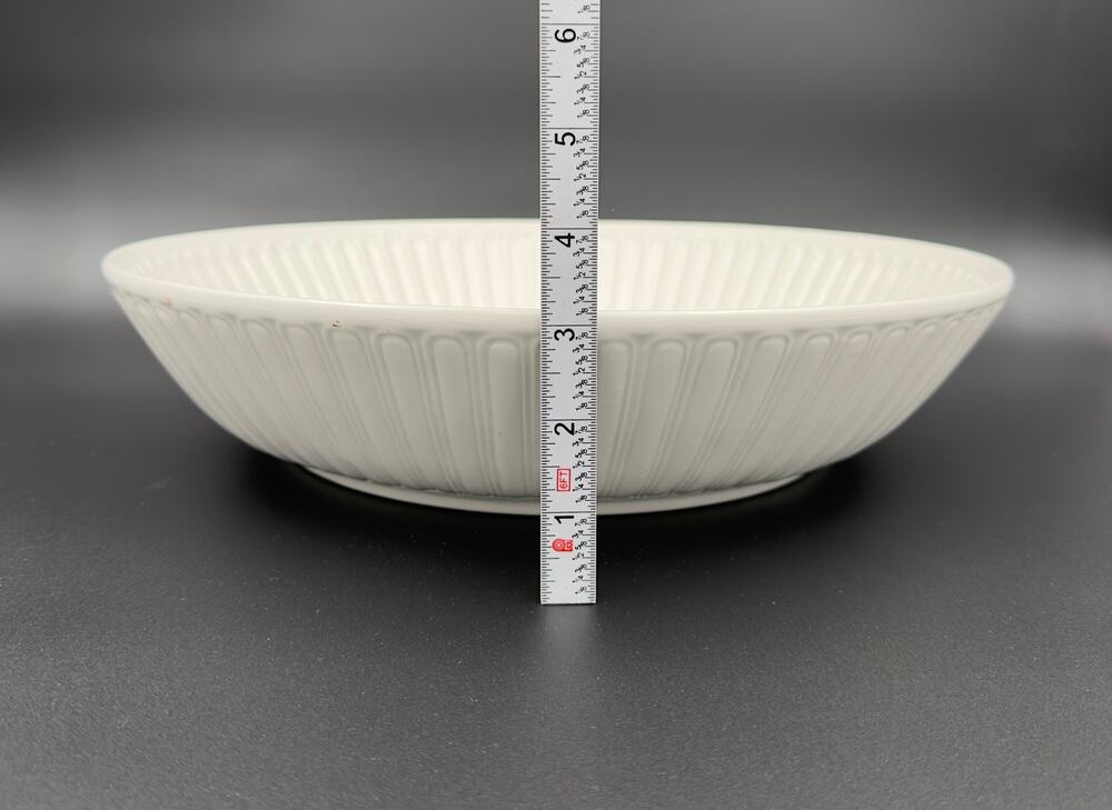 Lenox Butler's Pantry Large Serving Bowl, Ivory Fluted Acanthus, 12"